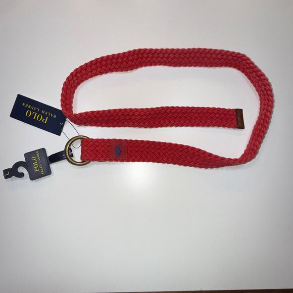 Polo Ralph Lauren Men's Braided Cotton Belt - Chili Pepper large $59 - Picture 6 of 9